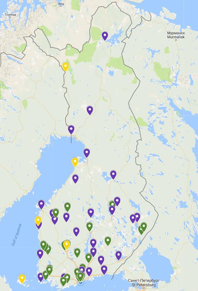 Sote-museoita ja -kokoelmia ja näiden yhdistelmiä.