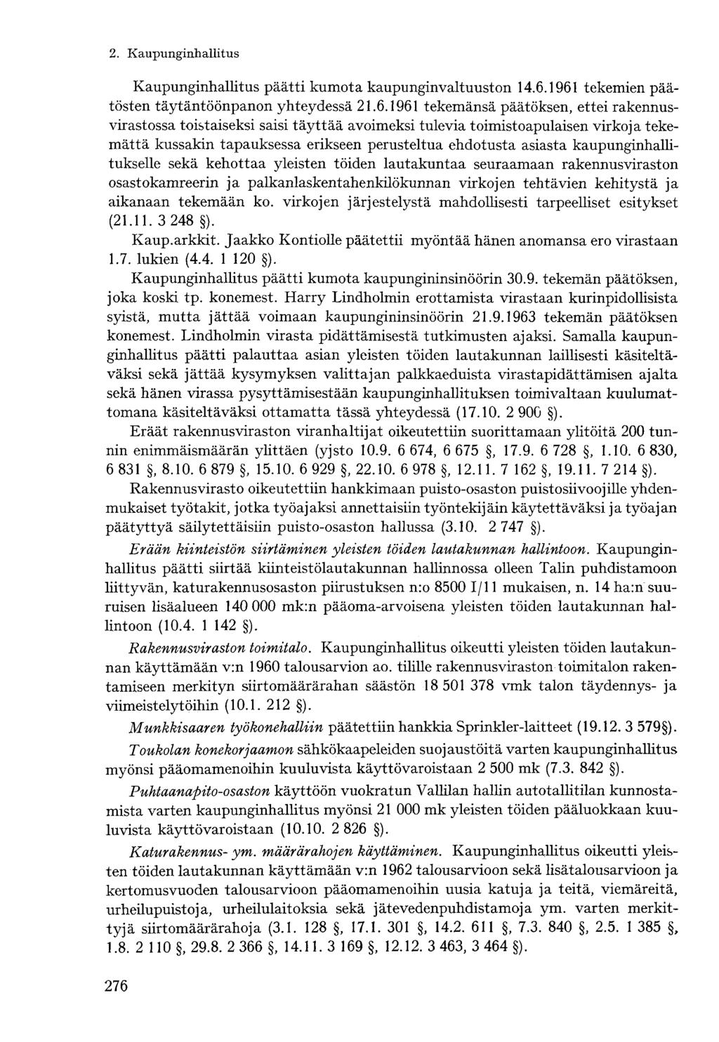 Kaupunginhallitus päätti kumota kaupunginvaltuuston 14.6.