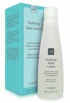 PURIFYING TONIC LOTION 200 ml (retail) 500 ml (salon) Kasvovesi rasvaiselle ja öljyiselle iholle. Kasvoveden sisältämät kasviuutteet sitruunasta ja fenkolista viimeistelevät kasvojen puhdistuksen.