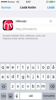 Toimintaperiaatteet HRMobi on älypuhelimissa ja tableteissa toimiva sovellus, joka on integroitu HRSuunti Net työvuorosuunnittelu ohjelmistoon.