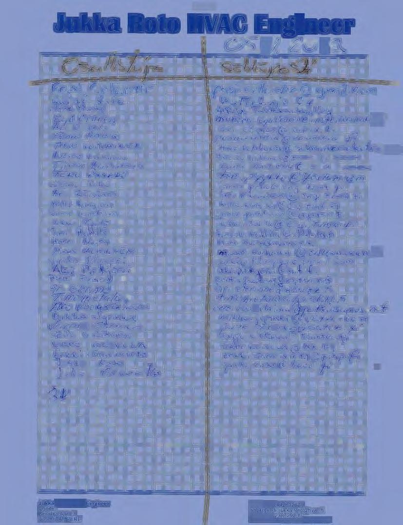 _. Jukka Roto HVAC Engineer r.., l r7 / :::::,,_ os!/, 2 0 /. ( _/ J / II/ ff, :::::::,., 7 c:::i ;) V I... ",.. b ( {) ll. t\ ( e /"" P.. c d t n t: (. rc I/ ng ". I,_.V A I r &. 0... "".,., /\. j.