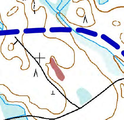 9. Varsinainen sarakorpi (VSK) [NT] Korpipainanne, jonka puusto koostuu pääosin mättäillä kasvavista ohutrunkoisista koivuista ja männyistä.