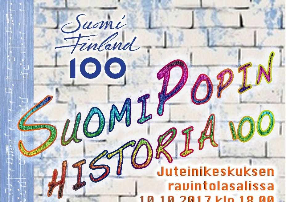 Suomipopin historia -konsertti Sibelius-opisto ylpeänä esittää; Suomipopin historia konsertti 10.10.2017 klo 18.