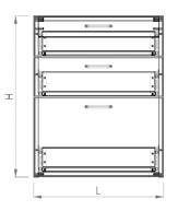 Drawers Laatikostot 3-DRAWER