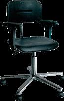 Ergo saddle stools with different backrests.