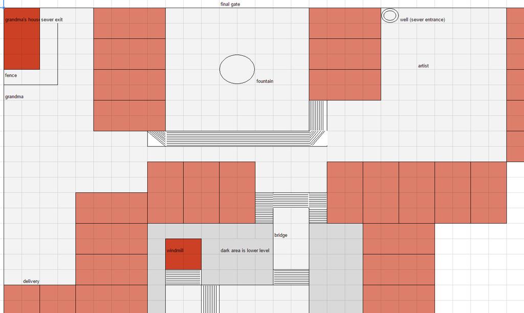 Projektissa ei käytetty viralliseen tapaan pelisuunnitteludokumenttia pelin suunnitelmana, vaan sen sijaan Google Sheets -dokumenttiin kirjoitettiin kaikkia peliin kuuluvia elementtejä.