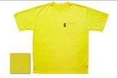 UUTUUDET T-paita fluorisoiva keltainen Polyesteri Jersey 100 % Antibakterial käsittely