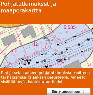 Jatkosuunnitteluun lisätietoa o Maaperätiedot ja kairaukset saatavilla Espoon kaupungin maksullisesta ecity-palvelusta (Arska) o https://arska.espoo.