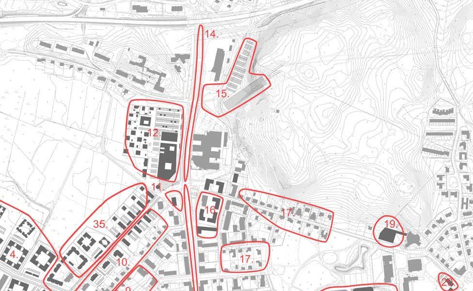 ole rakennuksia. Suunnittelualueella kulkeva Kauppalanraitti on osa entistä Kouvolan asemakylän ja Jokelan välistä tietä.