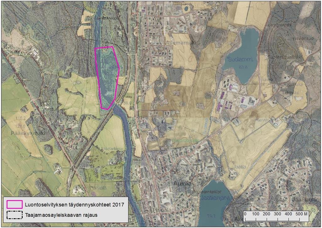 10 3.2 Viitasammakko Tuuralammi Tuuralammi on Jämsänkosken eteläpuolelle sijoittuva Jämsänjoen suvanto (Kuva