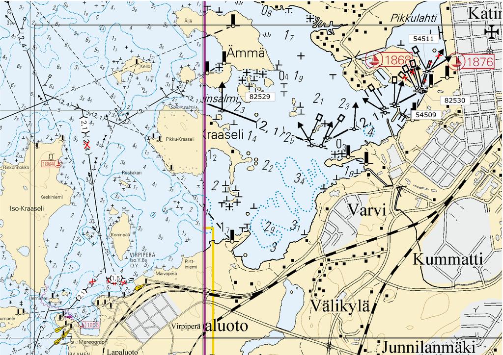 Paikasta/Från/From (1) 64 41.09'N 24 28.00'E Paikkaan/Till/To (2) 64 41.088'N 24 27.969'E 54509 Siirrä Flytta Move 8 55, G839 Lisää 9 64 41.0998'N 24 27.