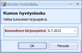 CSI Lawyer 2.5 Käyttöohje (114/145) Toiminnallisuus ei hävitä alkuperäistä hyvityslaskua, sillä se näkyy kirjanpidossa.