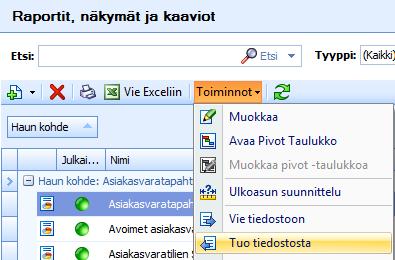 CSI Lawyer 2.5 Käyttöohje (138/145) 9.4 Raporttien lataaminen Raportteja voidaan lähettää sähköpostilla asiakkaille, jolloin pääkäyttäjät lataavat raportti- tai näkymätiedostot ohjelmaan Asetuksissa.