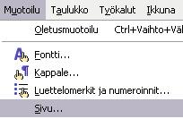 - 155 joko tarkkana arvona tai automaattisesti tunnisteeseen kirjoitetun tekstin mukaan määräytyvänä (valintakenttä Automaattinen