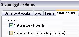 Valintapainikkeesta Lisää pääsee jatkonäytölle, jossa tunnisteelle voi asettaa reunaviivat sekä taustavärin tai -kuvan.