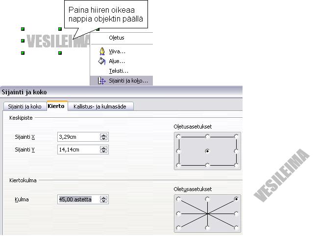 - 166 - Kuvatiedosto lisätään sivun taustaksi