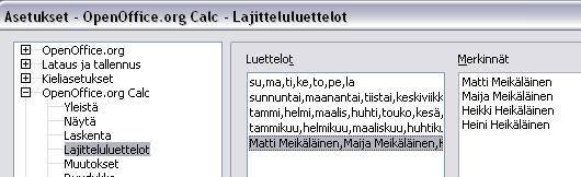 Omalla sarjalla täyttäminen tapahtuu kirjoittamalla soluun joku sarjaan kuuluva arvo ja vetämällä sen jälkeen hiirellä solun oikeassa alakulmassa olevasta pienestä neliöstä halutun mittainen