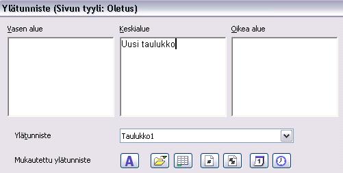 Valitse toimenpide Muotoilu -> Sivu, napsauta välilehteä Ylätunniste ja edelleen valintarastia Ylätunniste käytössä.