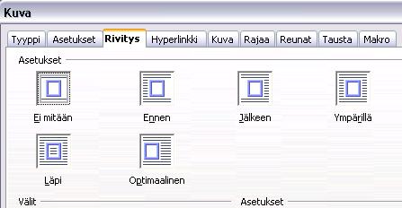 (E) Kuvien otsikointi Kuvalle voi määrittää otsikon napsauttamalla kuvaa ja valitsemalla toimenpiteen Lisää -> Kuvaotsikko tai napsauttamalla hiiren oikeaa painiketta kuvan päällä ja valitsemalla