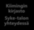 Kiimingin kirjasto Syke-talon yhteydessä SYKE-TALO PÄIVÄKODIT Honkimaa (90) Kiiminkijoki (103) Vekara-aho (63) OLOHUONE Nuorisotila Syke-talon yhteydessä