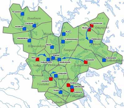 Pirkanmaan keskuspuhdistamohanke 07070328EC 11 4.3 Vaihtoehto 0+:n kuvaus 0+ -vaihtoehdossa ei ole merkittäviä uusia aluevarauksia.