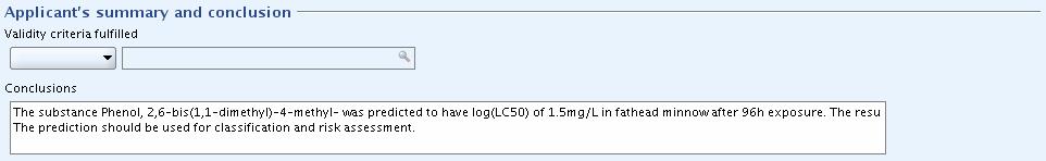 Esimerkki täyttämisestä IUCLID 5 -ohjelmassa Yleiset huomautukset, liitteet Hakijan tiivistelmä ja päätelmä QMRF ([Q]SAR Model Reporting Format) ja QPRF ([Q]SAR Predication Reporting Format) voidaan