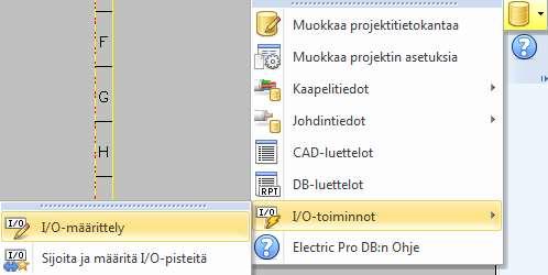 Kuva 10. I/O-määrittely DB-työkalulla Ennen generointia I/O-korteille on suositeltavaa määrittää sille kuuluvalla kehikko eli RACK. Generointi voi tuottaa ongelmia kehikon määrityksen kannalta.