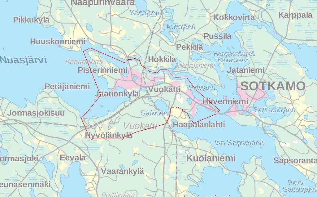 1 1. Johdanto Sotkamon kunta on ajantasaistamassa Vuokatin yleiskaavaa. Valmisteilla on myös kaksi muuta kaavaa, Nivun teollisuusalueen asemakaava alue ja Kirkonkylän itäosan yleiskaava alue.