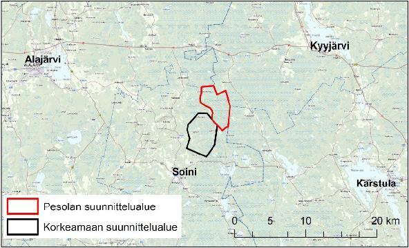 PESOLAN JA KORKEAMAAN TUULIVOIMAPUISTOJEN LEPAKKOSELVITYS 1 1.