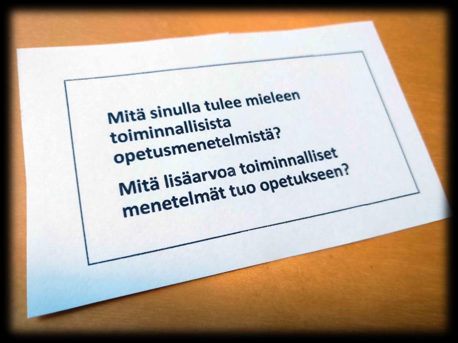 opetusmenetelmiä, joiden pyrkimyksenä on oppimistilanteessa aktivoida oppijaa