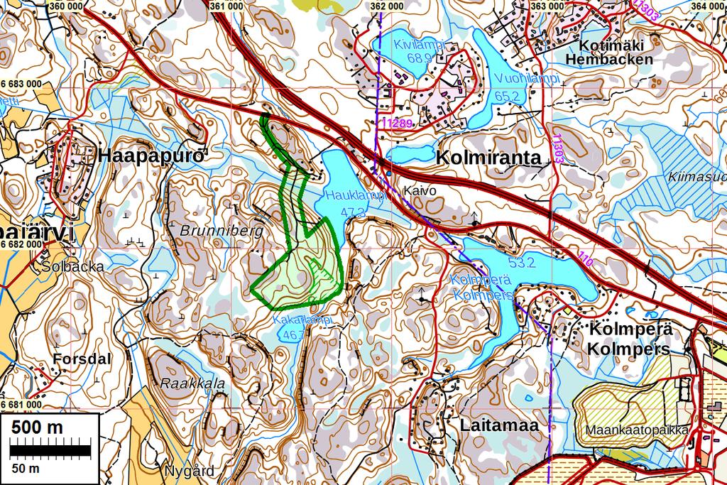 2 Sisältö Kansikuva: Perustiedot... 2 Inventointi... 3 Kartat... 4 Vanhoja karttoja... 5 Kuvia... 6 Tutkimusalueen pohjoisosan maastoa.