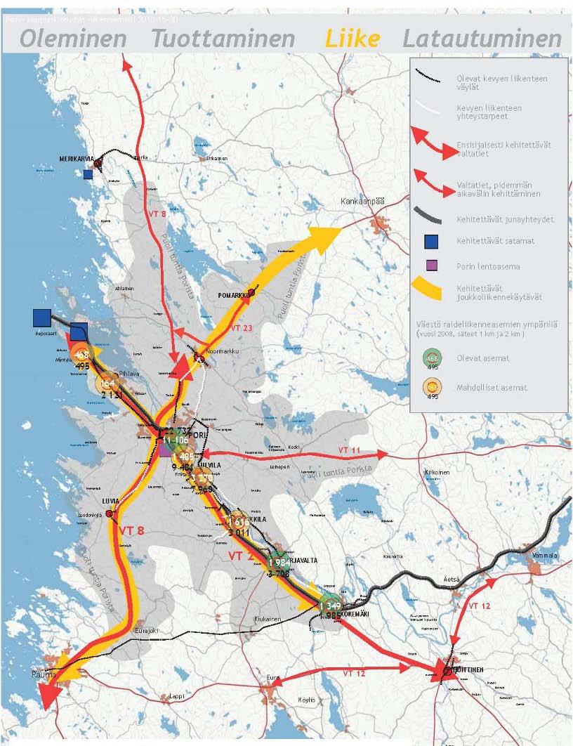 7. Tulevaisuuden näkymiä Liikenneverkko Porin kaupunkiseutusuunnitelman (PARAS-hanke) on hyväksytty kuntien valtuustoissa.