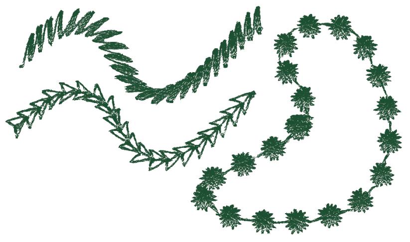 Brodeerauskuvioiden asettelu (Layout & Editing) Motif Stith (Koristeommel) Valitse koristeommelkuvio. Avaa Browse (Selaa) -ikkuna napsauttamalla -painiketta.