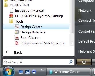 Design Centerin perustoiminnot Vaihe 1 Alkuperäisen kuvan vaihe Tässä esimerkissä