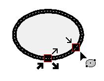 Brodeerauskuvioiden asettelu (Layout & Editing) Alku- ja lopetuskohtien sekä keskikohdan siirto Aloitus- ja lopetuskohtien siirto Työkaluilla luotujen kohteiden aloitus- ja lopetuskohtien paikkaa voi