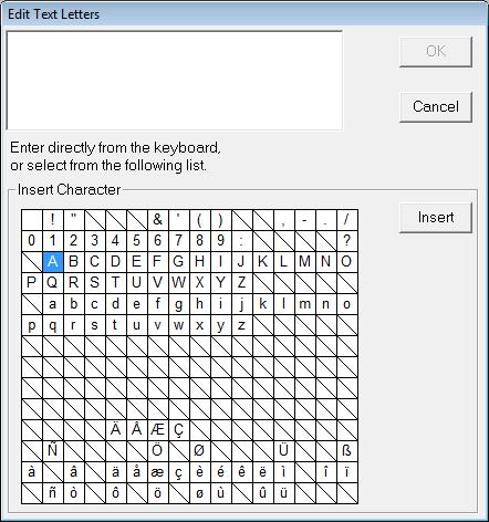 Brodeerauskuvioiden asettelu (Layout & Editing) Tekstin koko 1. Napsauta Tekstin koko -valitsinta.