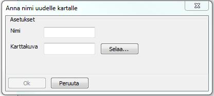 KARTTANÄKYMÄ Kameroiden lisääminen/poistaminen Kuva 5.3: Uuden kartan asetukset Kameroiden lisääminen/poistaminen Valitse karttalistasta kartta, johon haluat lisätä kameroita.