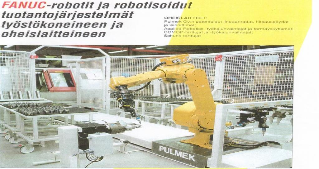 Kuva 5.8 Avaimet käteen periaatteella toimitettu robottisolu 2. Osatoimitus Tämä on yleinen käytettyjen robottien asennuksessa.