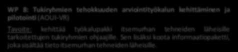erityisille ehkäisypaketeille (työkalupaketit) tietoisuuden kasvattamiseksi kohderyhmille.