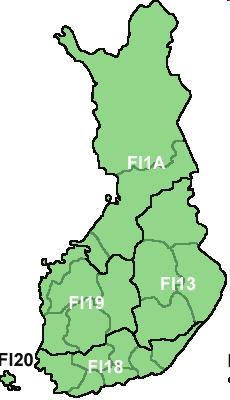 (kuva 12). Kiviainesten käyttö henkilöä kohden on kuitenkin suurin harvaan asutuilla alueilla. Kuva 11. Kiviainesten arvioitu käyttö Suomessa vuosina 1990 2013. milj.