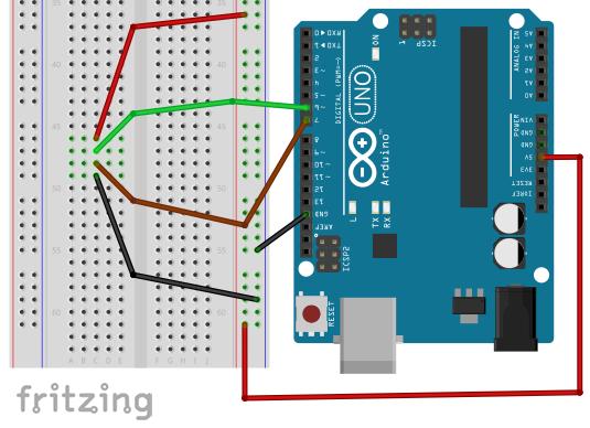 Ultraäänianturin liittäminen Arduinoon Välineet Arduino Uno, koekytkentäalusta ja hyppylankoja Ultraäänianturi HC-SR04 (anturi mittaa etäisyyksiä välillä 2 400 cm) Komponentteja hälytintä varten