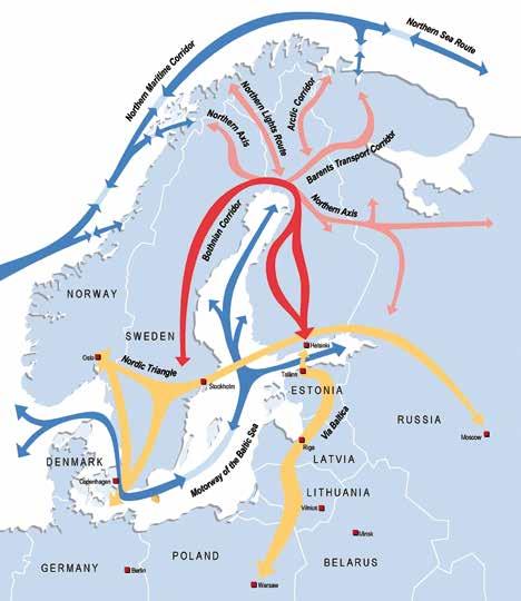 Pohjois-Suomen kansainväliset liikennekäytävät. 2.4.