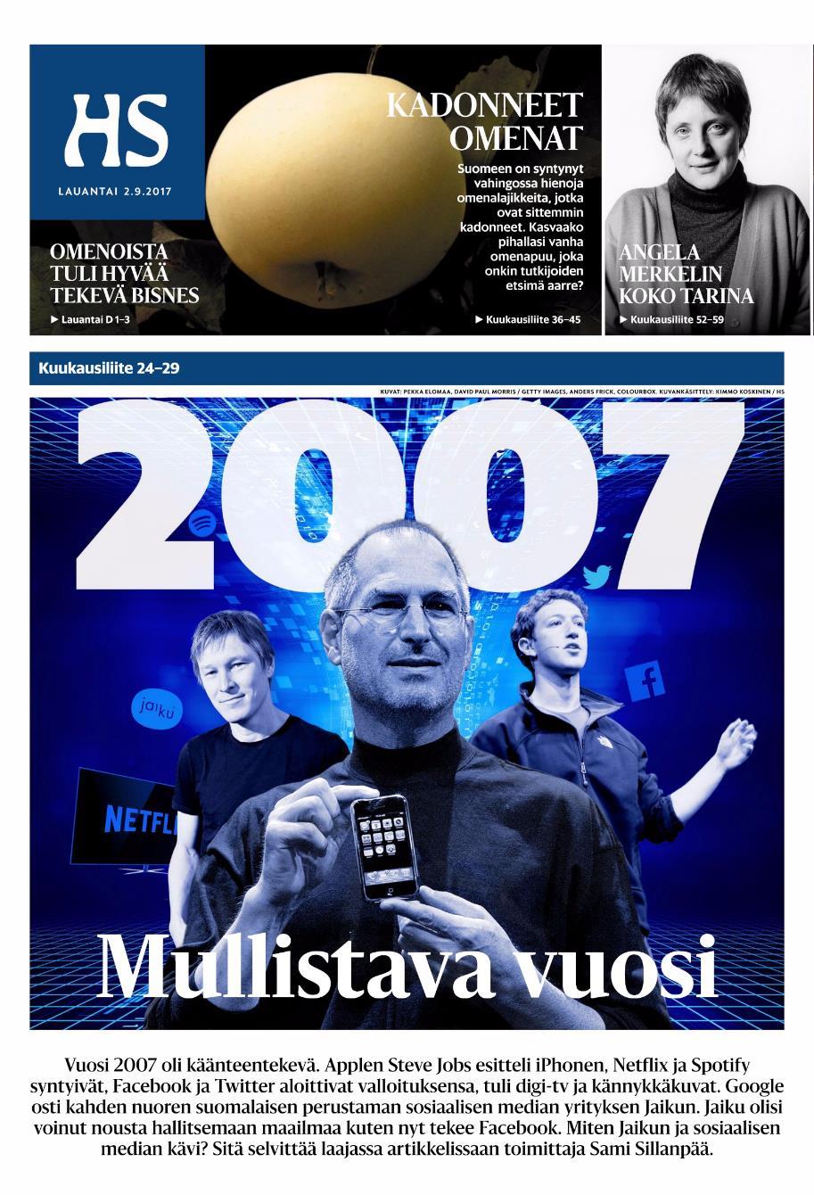 Vuonna 2015 sitten kyllästyin Nokian puhelimiin, jotka olivat muuttuneet Microsoftin Lumioiksi.