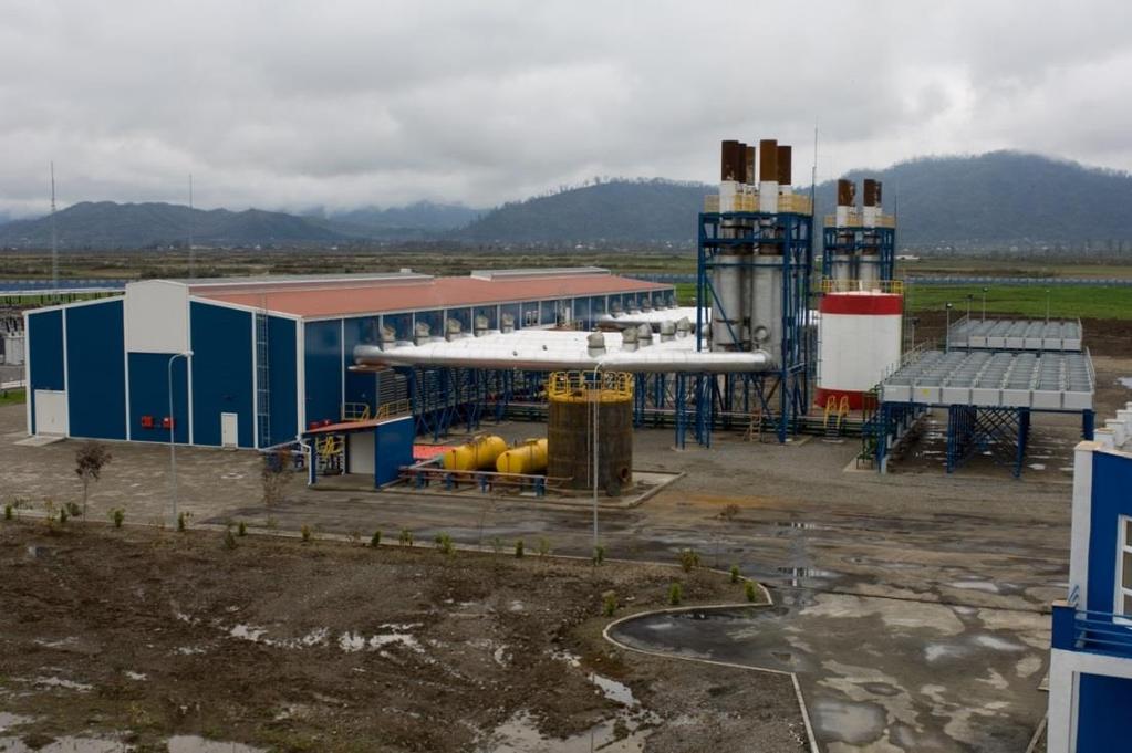 Kuva 6.5.1 Azerbajaniin valmistui 300 MW:n kaasumoottorikombilaitos vuonna 2004. Ensimmäinen 300 MW:n tehoinen kaasumoottorikombilaitos myytiin Azerbajaniin vuonna 2004.