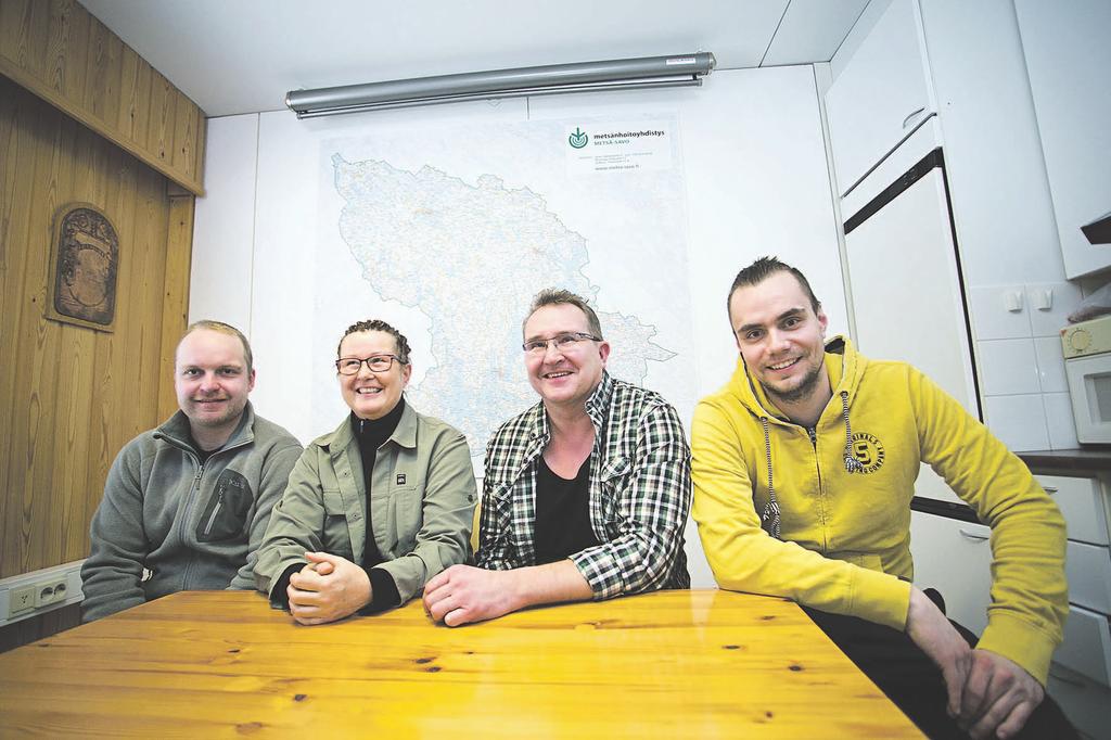 Sulkavan toimisto on kolmen metsäasiantuntijan ja metsäesimiehen työpiste.