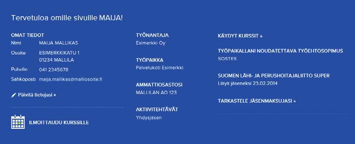 SÄHKÖINEN JÄSENPALVELU SuPerin toiminnan ja oman tiedonsaantisi kannalta on