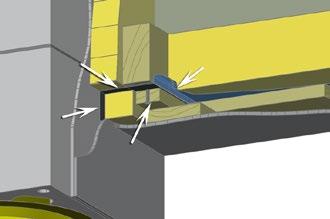 2 Apukoolaus 50x100 mm tai kattoristikko asennetaan hormin ympärille huomioiden samalla hormityypin vaatima suojaetäisyys.