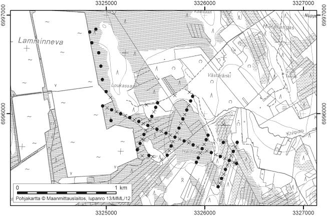 Onerva Valo, Asta Harju ja Tuija Vähäkuopus 22. Hanhilamminneva Hanhilamminneva (kl. 2313 05, x = 6995,8, y = 3325,6) sijaitsee noin 26 km Lappajärven keskustasta etelälounaaseen.