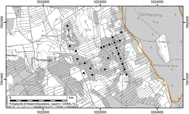 Onerva Valo, Asta Harju ja Tuija Vähäkuopus 26. Tapolanniitty Tapolanniitty (kl. 2313 05, x=7001,4, y=3323,1) sijaitsee noin 25 km Lappajärven keskustasta lounaaseen.