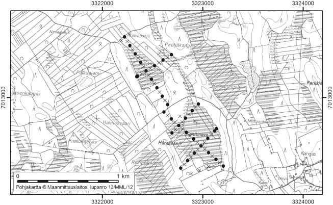 Onerva Valo, Asta Harju ja Tuija Vähäkuopus 34. Konttineva Konttineva (kl. 2313 06, x = 7012,6, y = 3322,9) sijaitsee noin 10 km Lappajärven keskustasta lounaaseen.